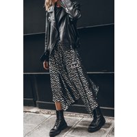 Mikuta The Metallic Chill Skirt Black Maat: S | Maxi Rokken Outlet | Dames | Zwart