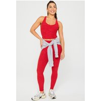 Fabletics Heatherflex High-waisted Legging Holly Berry Heather Maat: XL REG | Leggings Outlet | Dames | Roze