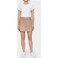 GUESS Camryn Suede Skirt Foamy Taupe Multi Maat: XS | Mini Rokken Outlet | Dames | Beige