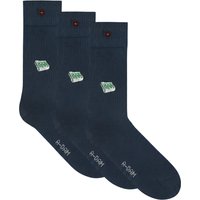 A-DAM 3-pack Casual Socks Navy Good News Navy Maat: 36-40 | Slipjes Outlet | Unisex | Blauw
