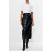 French Connection Brody Croc Printed Skirt Black Maat: 10 | Leren rokken Outlet | Dames | Zwart