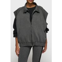 10DAYS Oversized Vest Scuba Antra Melee Maat: XL | Gilets Outlet | Dames | Grijs