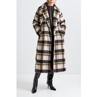 French Connection Remi Belted Coat Brown Multi Maat: XL | Winterjassen Outlet | Dames | Bruin