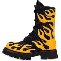 Moschino Combat Boot In Flames Network Black Maat: 43 | Laarzen Outlet | Heren | Zwart