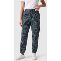 Fabletics Forever Fleece Go-to Sweatpants Warped Houndstooth/arctic Wa Maat: M Short | Joggingbroeken Outlet | Dames | Zwart