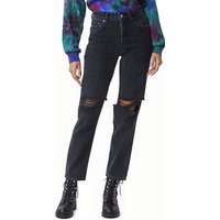 PAIGE Sarah Straight Caballo Inseam Black Meadow Destructed Maat: W24 | Straight Jeans Outlet | Dames | Zwart