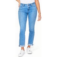 PAIGE Cindy Dbl Btn Raw Hem Cuff Neelah Distressed Maat: W24 | Straight Jeans Outlet | Dames | Blauw