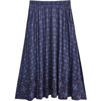 White Stuff Josie Eco Vero Jersey Skirt Blue Print Maat: 20 | Midi Rokken Outlet | Dames | Blauw