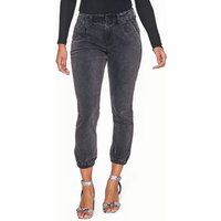 PAIGE Pleated Mayslie Dbl Bttn Faded Mist Maat: W25 | Slim Jeans Outlet | Dames | Grijs