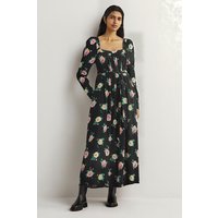 Boden Square Neck Maxi Dress Blk Maat: 6P | Maxi Jurken Outlet | Dames