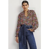 Boden Ruffle Collar Statement Top Mlt Maat: 6 | Blouses Outlet | Dames
