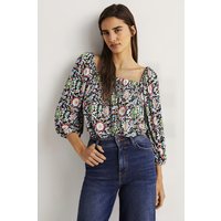 Boden Square Neck Swing Jersey Top Chk Maat: 8 | Blouses Outlet | Dames