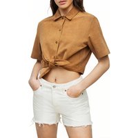 AllSaints Evady Shirt Tan Brown Maat: 42 | Overhemden Outlet | Dames | Bruin