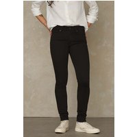 Kings Of Indigo Juno Medium Stay Black Rinse Maat: W24L30 | Skinny Jeans Outlet | Dames | Zwart