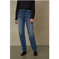 Kings Of Indigo Indira Clean Mid Marble Vintage Maat: W24L32 | Slim Jeans Outlet | Dames | Blauw