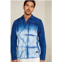 Kings Of Indigo Balder L/s Shibori Ombre Natural Indigo Maat: S | Casual Overhemden Outlet | Heren