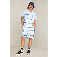 Kings Of Indigo Balder Shibori Natural Indigo Maat: S | Casual Overhemden Outlet | Heren | Wit