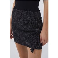 IRO Paris Yoni Mini Skirt In Black/silver Maat: M | Mini Rokken Outlet | Dames | Zwart
