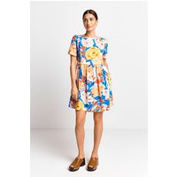 Rich & Royal Printed Mini Dress Azzure Blue Maat: 34 | Mini Jurken Outlet | Dames | Blauw