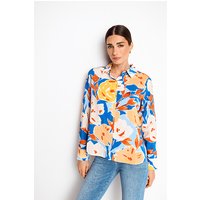 Rich & Royal Printed Blouse Azzure Blue Maat: 38 | Overhemden Outlet | Dames | Blauw