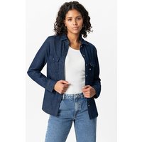 Mud Jeans Shirley Shirt - Strong Blue Maat: S | Overhemden Outlet | Dames | Blauw