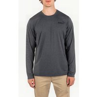 Hurley H2o-dri Easton Fastlane Long Sleeve Black Heather Maat: S | Longsleeves Outlet | Heren | Grijs