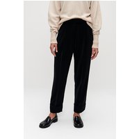 ZENGGI Dylan Cropped Pants Black Maat: XS | Straight Broeken Outlet | Dames | Zwart
