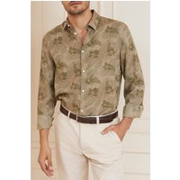 GUESS Marciano By Joe Collar Notche Sand Hibiscus Casual Shi Maat: 43 | Casual Overhemden Outlet | Heren | Zand