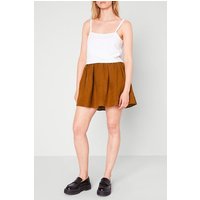 American Vintage High Waist Trapeze Zipped Skirt Faon Maat: L | Mini Rokken Outlet | Dames