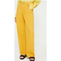 American Vintage Le Big Droit 5 Pockets Pants Mangue Maat: 25 | Straight Jeans Outlet | Dames | Geel