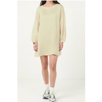 American Vintage Ls Short A Shape Boat Collar Dress Colombe Maat: M/L | Mini Jurken Outlet | Dames | Beige