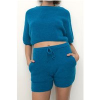 American Vintage Loose Fit Bermuda Shorts Bleu Pacific Maat: S | Korte Broeken Outlet | Dames | Blauw