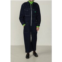 American Vintage Shirt Collar Zipped Jumpsuit Brut Maat: XXS | Jumpsuits Outlet | Dames | Blauw