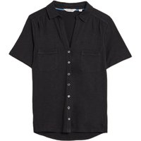 White Stuff Penny Pocket Jersey Shirt Pure Black Maat: 8 | Overhemden Outlet | Dames | Zwart