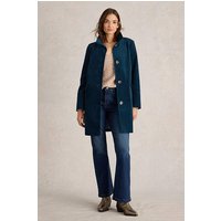 White Stuff Karla Velvet Coat Dark Teal Maat: 16 REGULAR | Single-Breasted Mantels Outlet | Dames | Blauw