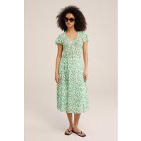 We Fashion Dress Midi Green Maat: XS | Midi Jurken Outlet | Dames | Groen