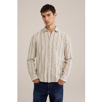 We Fashion Shirt Beige Maat: XS | Casual Overhemden Outlet | Heren | Beige