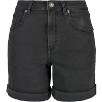 Urban Classics Ladies Organic Stretch Denim 5 Pocket Shorts Black Washed Maat: 26 | Korte Broeken Outlet | Dames | Zwart