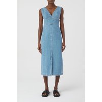Closed Waisted Dress Dresses Mid Blue Maat: S | Midi Jurken Outlet | Dames | Blauw