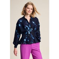 POM Amsterdam Blouse - Feathers And Florals Maat: 36 | Blouses Outlet | Dames | Blauw
