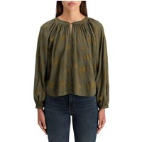 Scotch & Soda Printed Modal Top Mystic Sky Olive Maat: 40 | Blouses Outlet | Dames | Groen