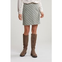 River Woods Multi Checked Short Skirt Maat: 44 | Mini Rokken Outlet | Dames | Blauw