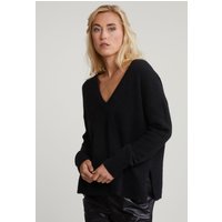 River Woods Black V-neck Sweater Long Sleeves Maat: S | Gebreide Truien Outlet | Dames | Zwart