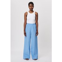 ZENGGI Cotton Wide Leg Pants Sky Blue Maat: XS | Wijde Broeken Outlet | Dames | Blauw