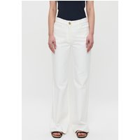 ZENGGI Flared Twill Pants Off White Maat: L | Straight Broeken Outlet | Dames | Wit