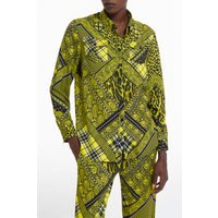 The Kooples Shirt With Button Placket Detail Black/yellow Maat: 36 | Blouses Outlet | Dames | Zwart