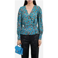 The Kooples Top Lace Detail Pink-blue Maat: 40 | Blouses Outlet | Dames | Blauw