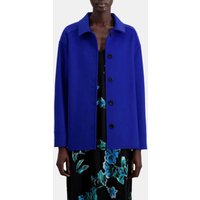 The Kooples Fringe Double Face Jacket Medium Blue Maat: 34 | Jassen Outlet | Dames | Blauw