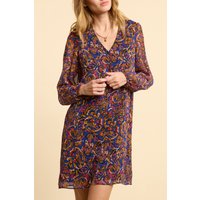 ICode Camel Dress With Multicolour Paisley Print Maat: 34 | Mini Jurken Outlet | Dames