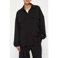 10DAYS Overshirt Crepe Black Maat: S | Overhemden Outlet | Dames | Zwart